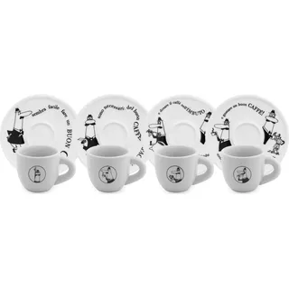 Bialetti Espressotasse 0,06 l Weiß 4 St.