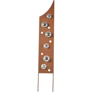 locker Deko-Windrad Rusty Bubbles, in Rostoptik, Materialmix, 99 cm hoch bunt