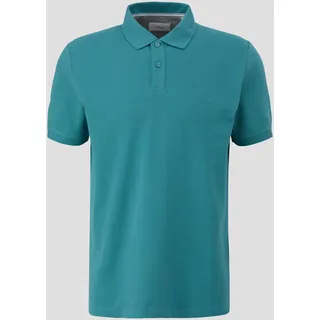 S.Oliver Poloshirt aus Baumwollpiqué, Herren, Blau, XXL