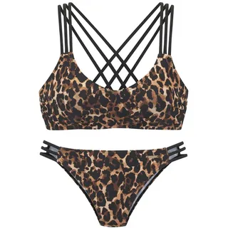Bruno Banani Bustier-Bikini Damen Mehrfarbig 38 Cup A/B