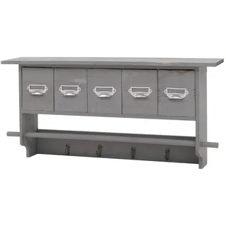 Mendler Wandgarderobe HWC-C49 grau