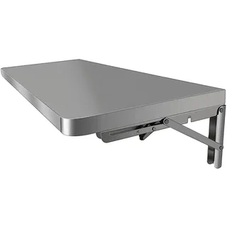 Klappbarer Wandtisch, Wandklapptisch Aus Rostfreier Stahl,Wandklapptisch Wand Montierter Klapptisch Schwimmender Schreibtisch Esstisch Küchentisch Buffettisch (Size : 120 * 40cm(47 * 16in))
