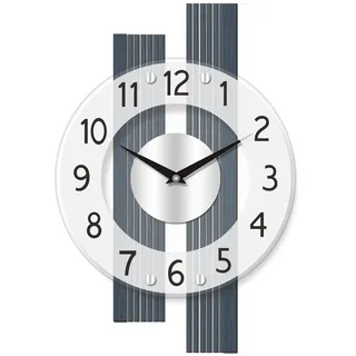 AMS Funkwanduhr F5876 28,0 grau