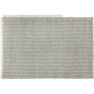 Ferm Living - Way Outdoor Teppich, 140 x 200 cm, off-white / blau