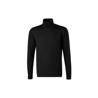 Strellson Herren Rollkragenpullover schwarz unifarben, schwarz, Herbst/Winter 2025/2026
