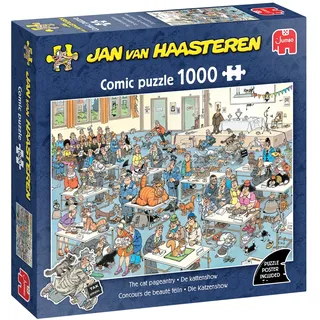 jumbodiset group Jumbo 1110100619 - Jan van Haasteren, Die Katzenshow, Comic-Puzzle, 1000 Teil