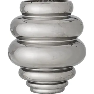 Bloomingville - Zorya Vase 24 cm, silberfarben