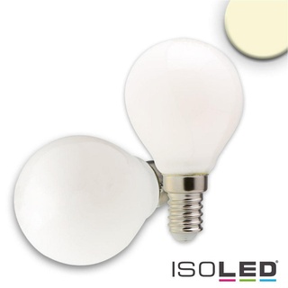 ISOLED LED Filament ILLU Tropfenform, E14, 4W 2700K 320lm 360°, dimmbar, milky / matt ISO-112442