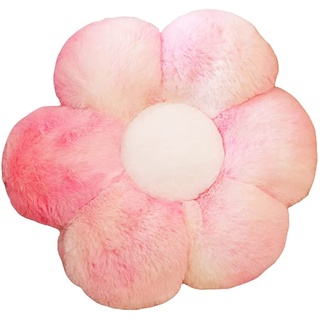 YILANLAN Blumenkissen Bodenmatte aus Plüsch Sitzkissen Dekokissen Sofakissen (30 cm, Pink White)