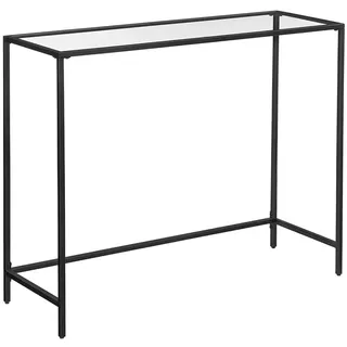 VASAGLE Konsolentisch 100 x 80 x 35 cm schwarz