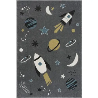 ScandicLiving Space Kinderteppich 120 x 180 cm Grau