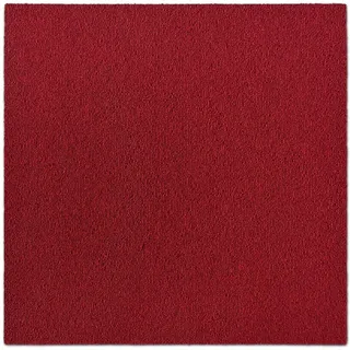 Floordirekt - Teppichfliesen selbstliegend für Büro & Gewerbe - Fliesen Teppiche je 50x50 cm - robuster Teppichboden - Bodenfliesen mit antirutsch Vinyl Rücken (Lyon Rot, 1, 50x50)