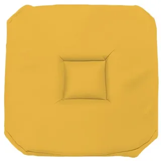 Soleil d'ocre, Alix Stuhlkissen Gobelin, Polyester, strahlendes Gelb 40x40x3 cm