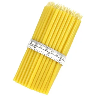 Nklaus Wachskerze 12,5 cm 100 St. gelb/beige