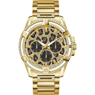 GUESS King Herren Quarzuhr Guess-GW0497G4 Uhr - Goldfarben/Goldfarben