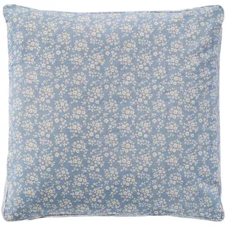 IB Laursen Boxkissenbezug Agathe Hellblau mit Blumen, 45 x 45 cm