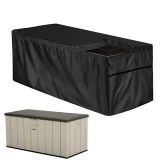 Staubdicht Abdeckung Für Kissenbox Kissentruhe Wasserdicht Auflagenbox Garten Allzwecktruhe Outdoor Aufbewahrungsboxen Schutzhülle Gartenbox Abdeckplane Wetterfest Gartentruhe Schutzplane Abdeckhaube