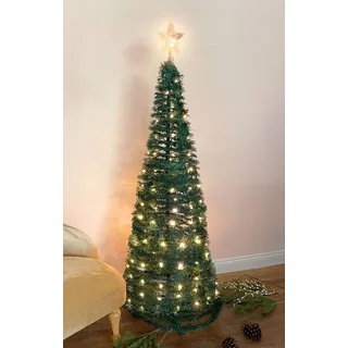 Pop Up LED Weihnachtsbaum 150 cm - 2 Farben - Weihnachts Deko Garten Beleuchtung