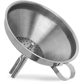 Trichter Edelstahl mit Sieb Ø 13cm