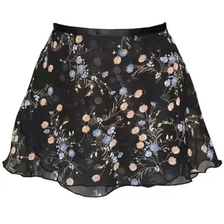 ZHOUXYFDC Ballettrock Wickelrock Tanz Rock Ballett Schürze Rock Erwachsene Chiffon Blume Praxis Trikot Tanzen Tragen Mädchen Blumen Druck Ballett Tutu Tanzen Kleid(Color-05,L Height145-170cm)