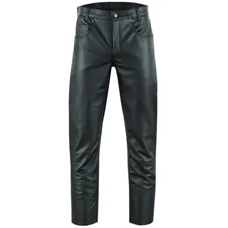 BOHMBERG Lederhose Herren Lederjeans aus echtem Vollleder im 5 Pocket Style Bikerhose 34