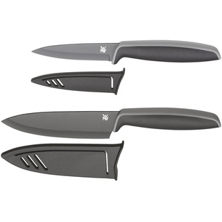 WMF Messerset, Kunststoff, 2-teilig, Klinge antihaftbeschichtet, Kochen, Küchenmesser, Messersets