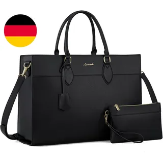 LOVEVOOK Laptoptasche Damen 17,3 Zoll, Groß Arbeitstasche Handtasche | Schultert