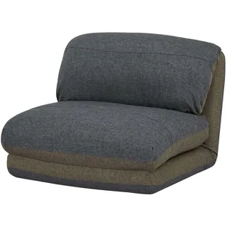 MCW Schlafsessel, Anthrazit, Grün, Textil, 75x60x75 cm, Wohnzimmer, Sessel, Schlafsessel
