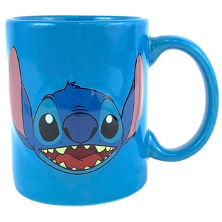 Disney Lilo And Stitch Full Face 3D Relief Tasse Blau 325 ml