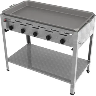ChattenGlut Gasbräter 5-flammig 980 x 530 x 800 cm Edelstahl inkl. Pfanne