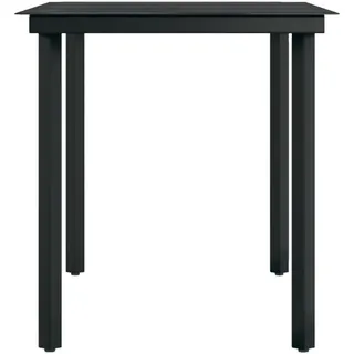vidaXL Garten-Esstisch 140 x 70 x 74 cm Schwarz