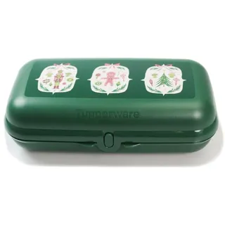 Tupperware To Go Maxi-Twin grün Brotdose Behälter Dose Lunchbox Maxitwin Weihnachten