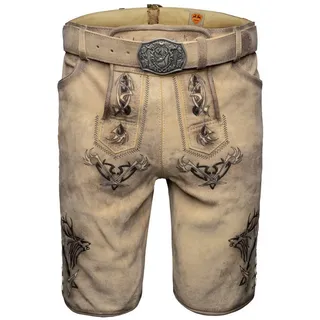 Maddox Trachtenlederhose Felixsee Herren (1-tlg) Trachtenlederhose, Trachtenhose, Bayerische Lederhose, Oktoberfest braun 58