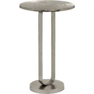 Mirrors and More Beistelltisch Silber Metall 38 x 61 cm