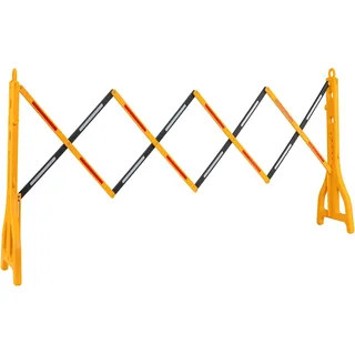 Wiltec Ausziehbares Absperrgitter 250 cm Kunststoff