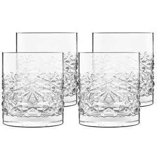 Mixology textures Water glass/whiskey glass 10 cm 38 cl 4 pcs. Clear