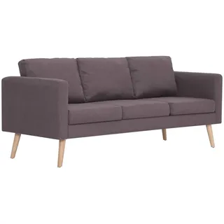 Helloshop26 - 3-Sitzer-Schlafsofa ausziehbares Gästebett Wohnzimmer-Tagesbett klappbar für den Innenbereich taupefarbener Stoff 02_0020821
