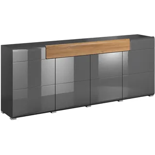 SIDEBOARD Jules Grau und Holz
