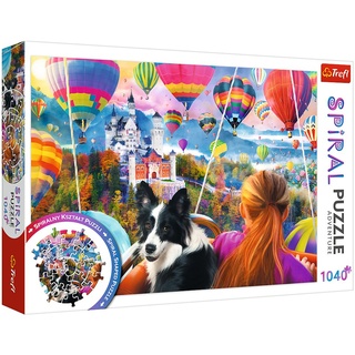 Trefl Puzzle Trefl 40018 Spiral Puzzle Balloon Festival Puzzle, 1040 Puzzleteile, Made in Europe bunt