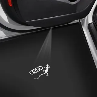 Audi Ringe mit Gecko