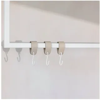 m metallbude Garderobenhaken 3er-Set Beige