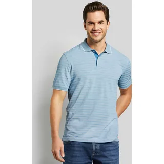 Poloshirt BUGATTI Gr. XL, blau Herren Shirts Kurzarm in dezenter Streifenoptik