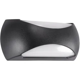 Licht-Erlebnisse LED Außenlampe Wand IP65 neutralweiß 4000 K 1470 lm 23 cm breit Up Down Lampe Schwarz Modern Wandleuchte außen Balkonlampe Terrassenbeleuchtung
