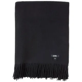 Wolldecke Große Decke mit Fransen, GOBI Cashmere schwarz