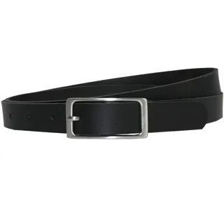 COLOGNEBELT Ledergürtel Hüftgürtel, Damengürtel, Taillengürtel, MADE IN GERMANY - A1-SL 100 % echtes Leder, schmal, kürzbar, verschiedene Farben erhältlich schwarz 110