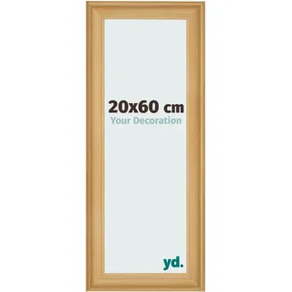 yd. Bilderrahmen 20x60 cm Kiefer Gemasert - MDF Rahmen Lazio | Your Decoration, Acrylglas aus Kunststoff, Wandmontage, Geeignet für Fotos, Poster und Puzzles, Made in Holland