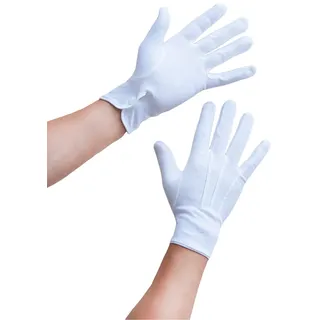 Oblique-Uniuqe® Weiße Handschuhe aus Baumwolle für Herren