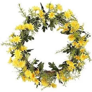 Gänseblümchenkränze, Künstlicher Gänseblümchen-türkranz, Künstlicher Frühlings- Und Sommerkranz Für Haustür, Fenster Und Wand.