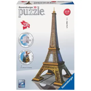 Ravensburger Eiffelturm. 3D Puzzle (216 Teile) | Erleben Sie Puzzeln in der 3. Dimension! | Gr.: onesize