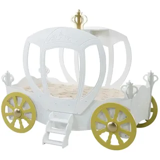 Sconto Kinderbett Prinzessinnen-Kutsche 120 x 173,8 x 205,0 cm weiß